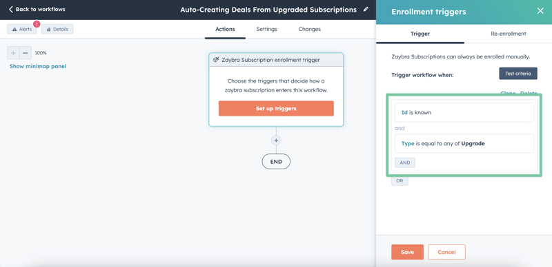 Auto-create deal for Stripe upgrade