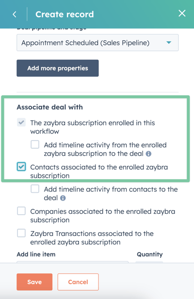 Associate deal to zaybra subscription and its contact