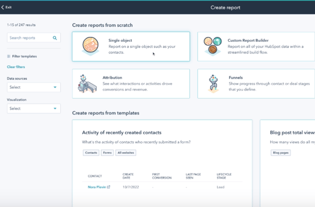 zaybra free trial conversion reporting create report