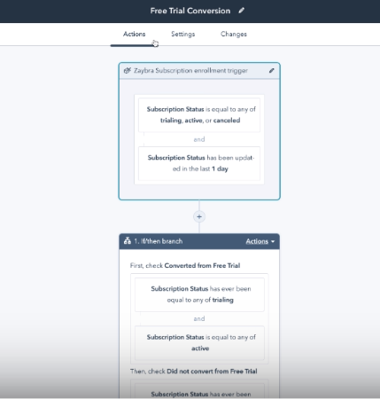 zaybra free trial conversion reporting step #2