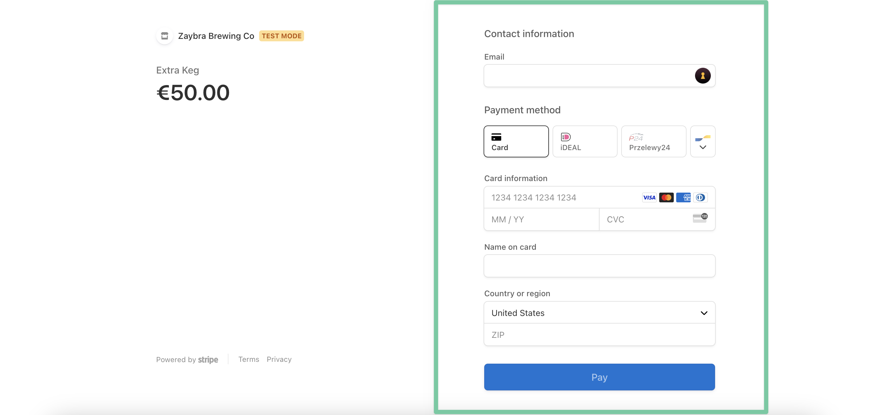 Stripe Guest Checkout