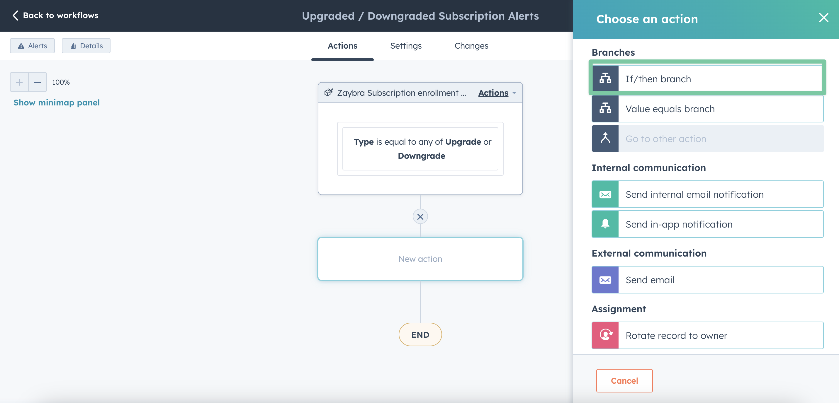 How to create subscription change alerts in HubSpot
