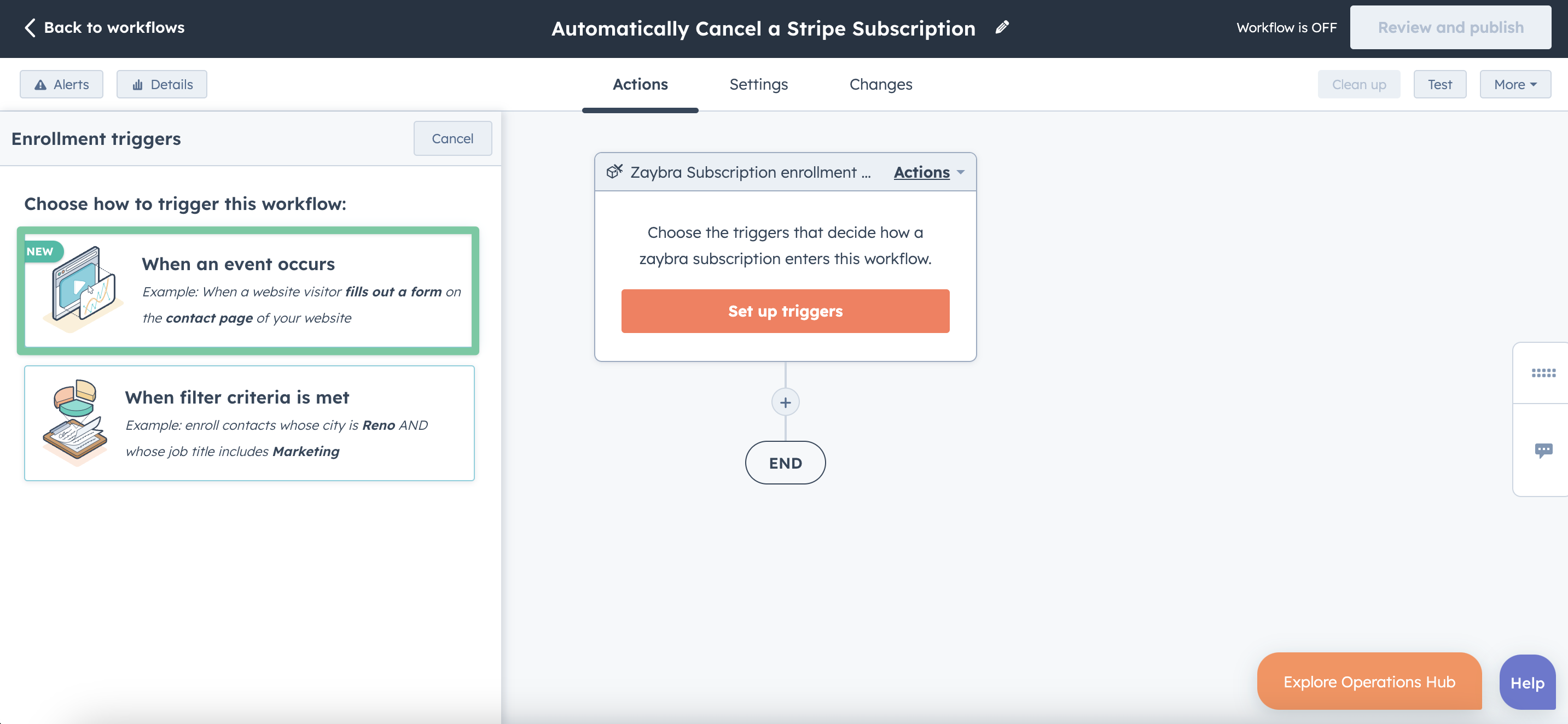 How to cancel a Stripe Subscription using HubSpot workflows