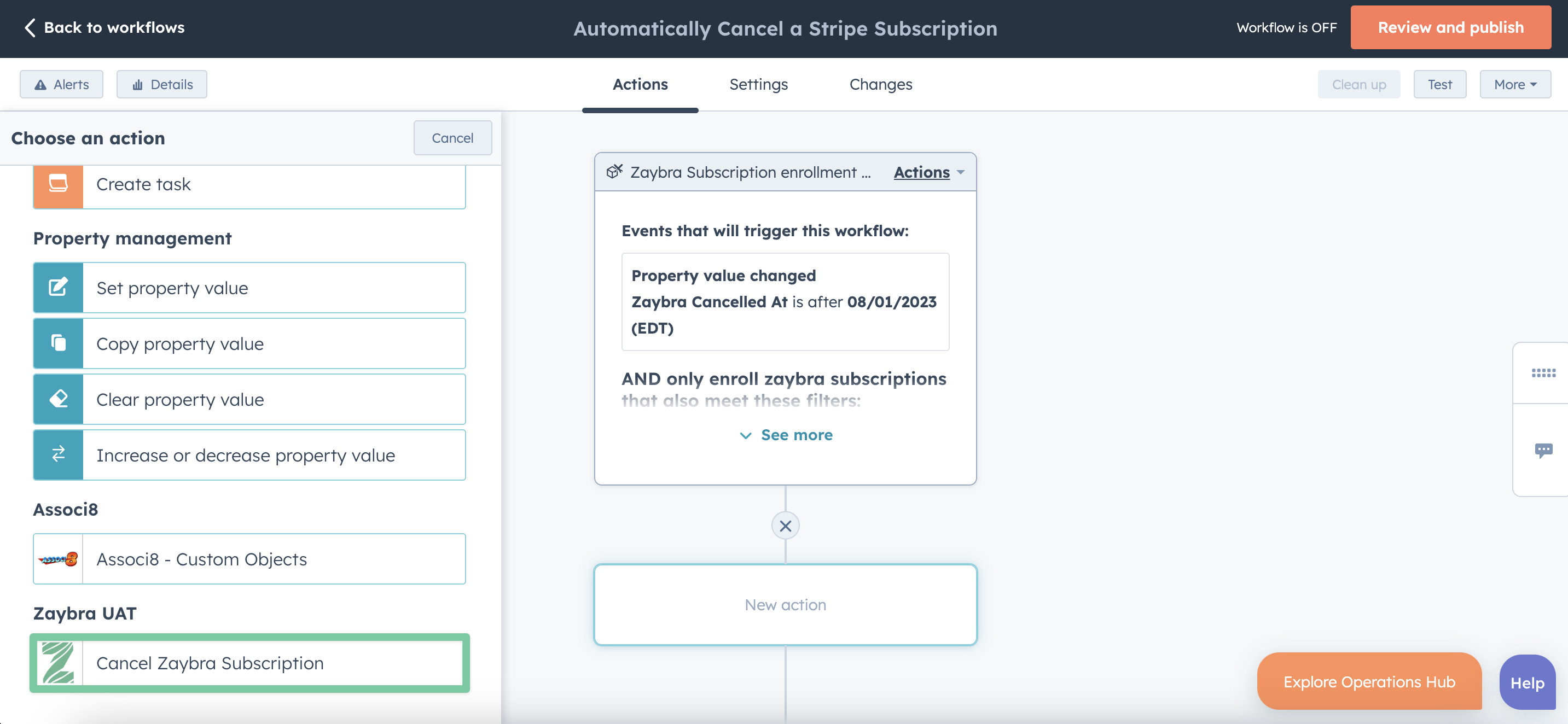 How to cancel a Zaybra subscription automatically