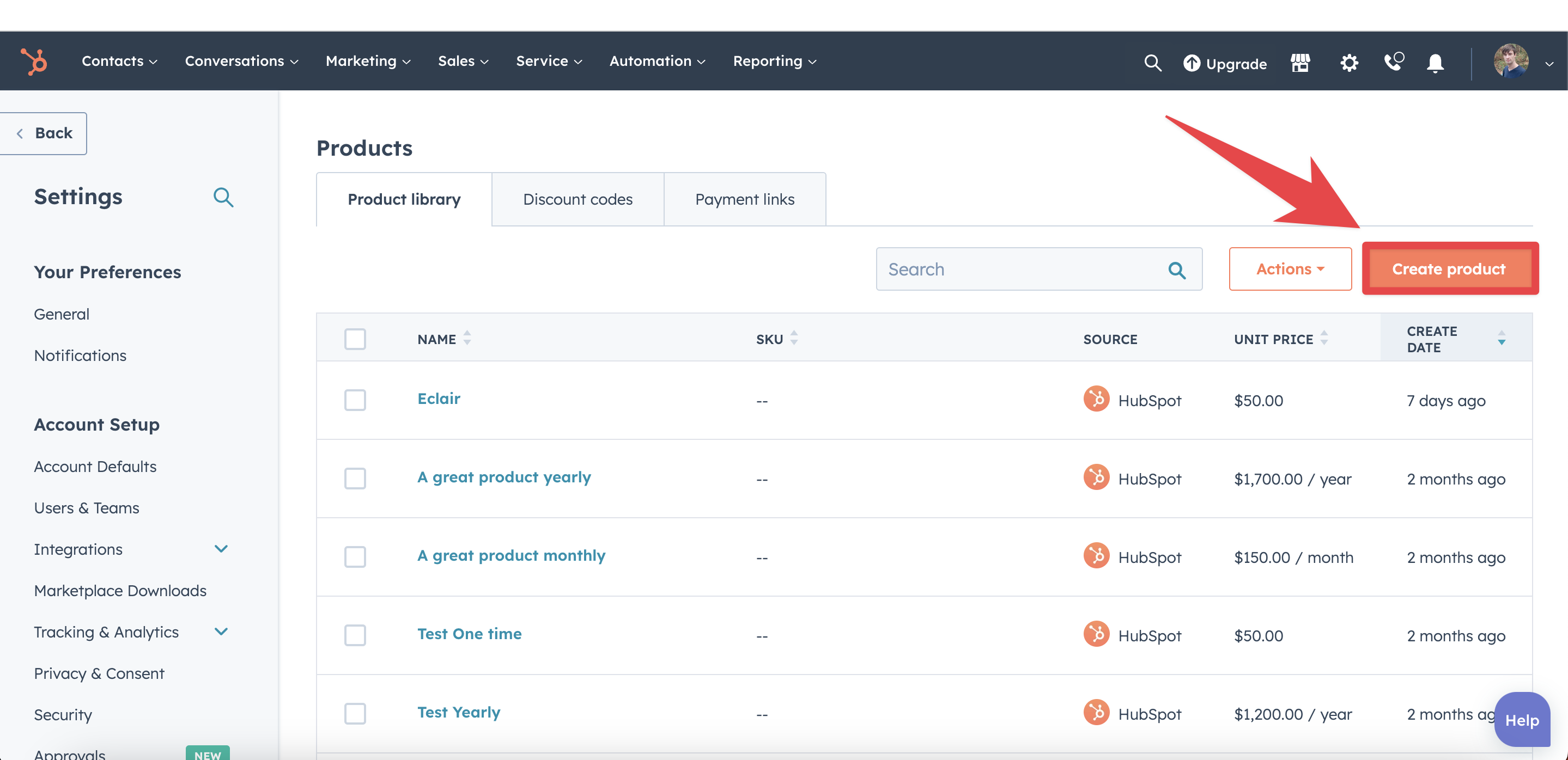 How to map Stripe products to HubSpot Products