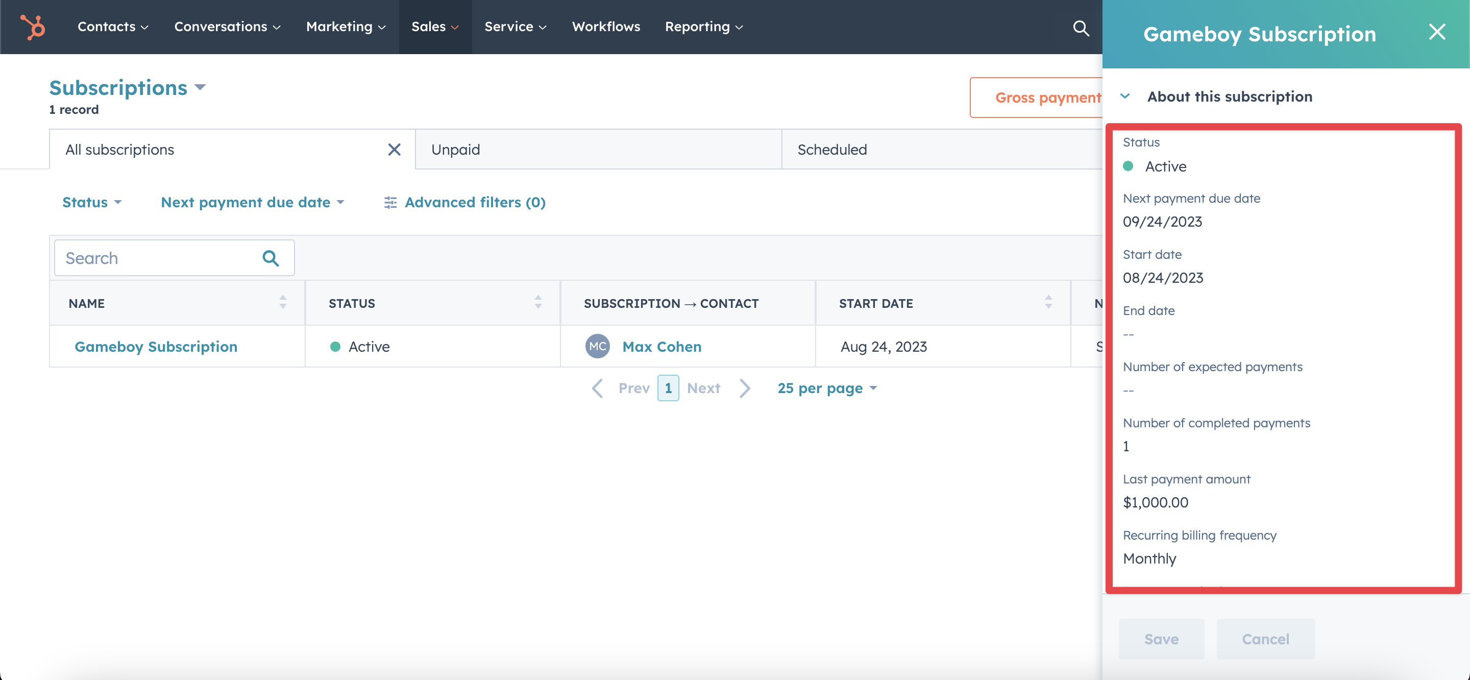 How to add to new properties to HubSpot subscriptions