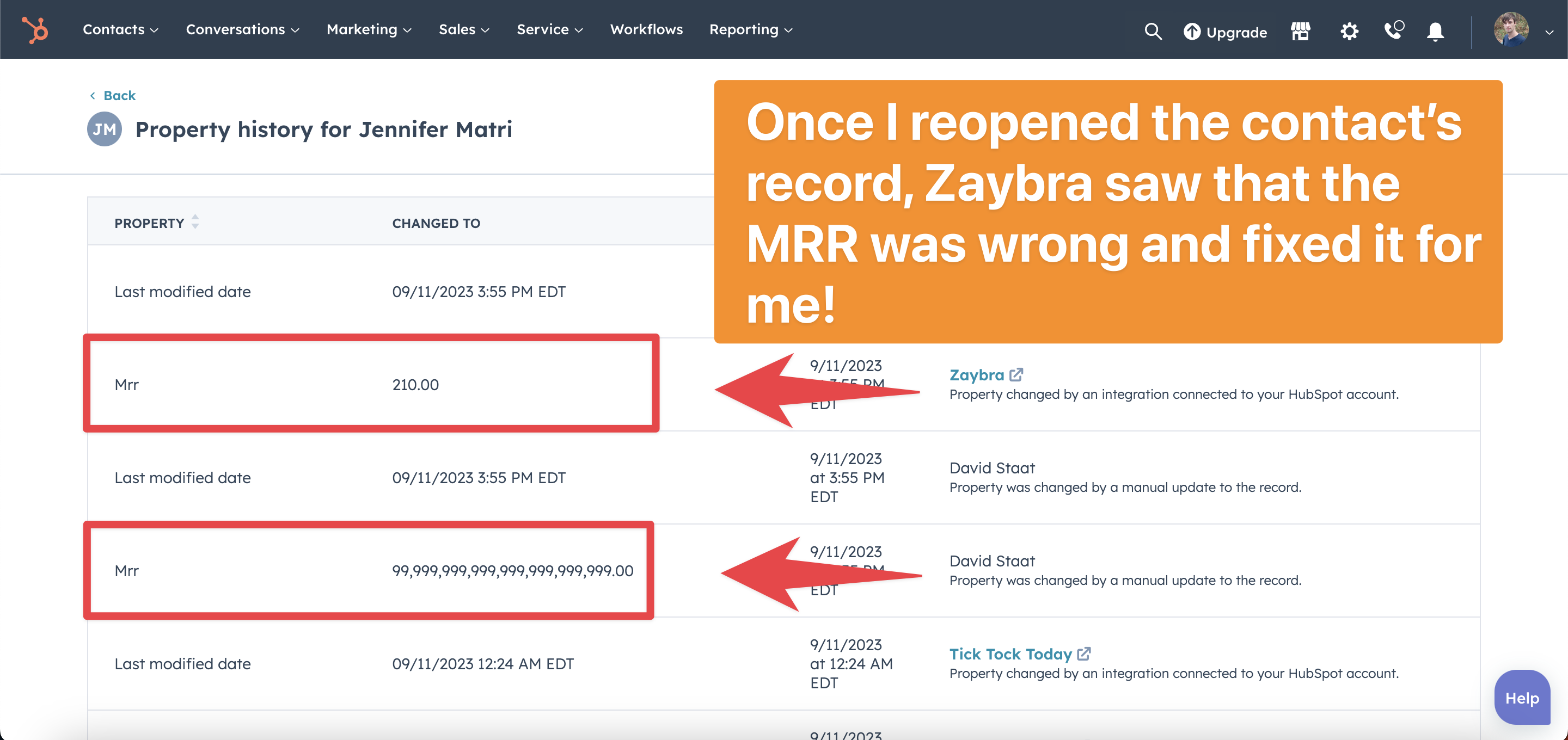 How to update MRR automatically in HubSpot