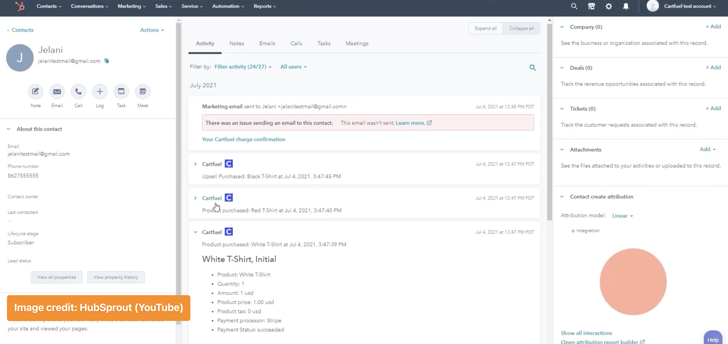 Stripe to HubSpot integration