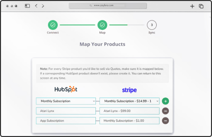 Zaybra Screenshot - Map Your Products